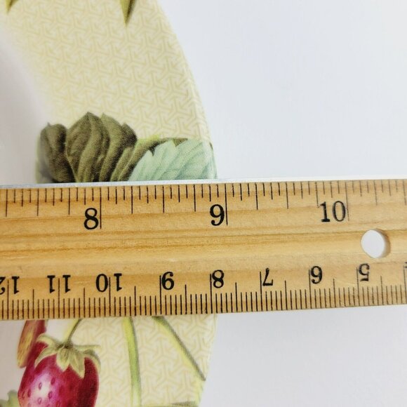 Spode Fruit Haven Rim Soup Bowl Butterfly Bee Fruit & Leaves, Fall Autumn Dishes - Picture 13 of 15